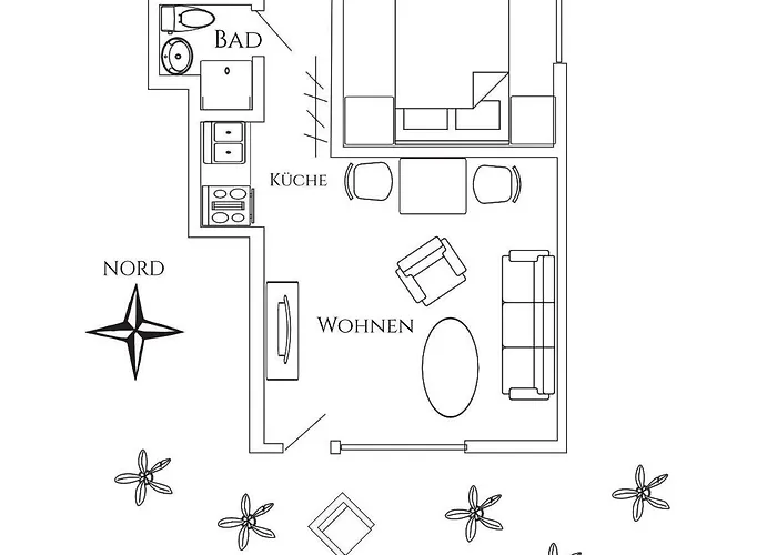 Antares Spiekerooger Gästehaus-Sonnengartenbalkon Süd mit Blick aufs Wattenmeer - Wohnung 7