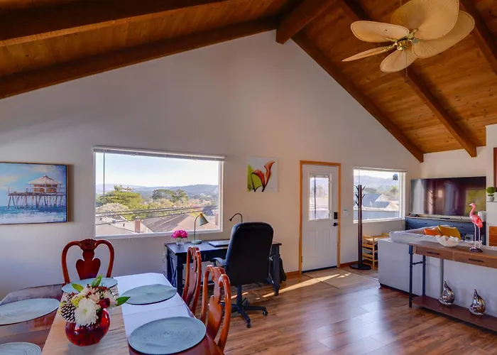 Breezy & Central Monterey Apt With Bay View!