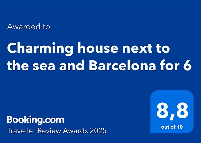 Charming House Next To The Sea And Barcelona For 6