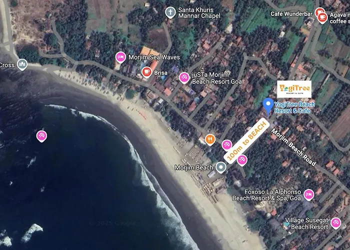 Yogitree Beach Resort & Cafe - 100M From Morjim Beach