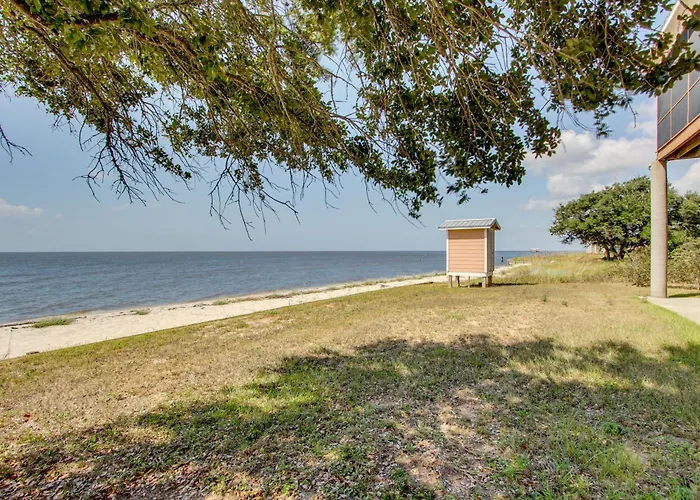 Private Beach & Views! Stilted Ocean Springs Home