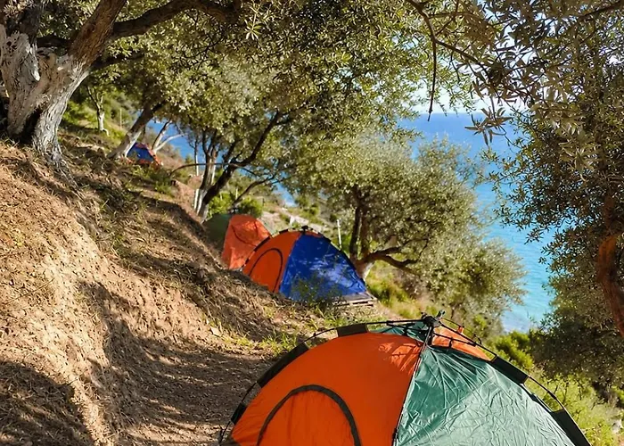 Blue Camping In Borsh, Vlore
