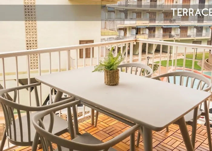 Sea view terrace, Les Palmeres