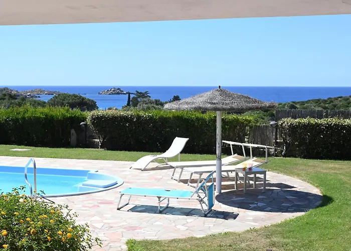 Villa con piscina a Perda Longa, 2 camere da letto e 2 bagni