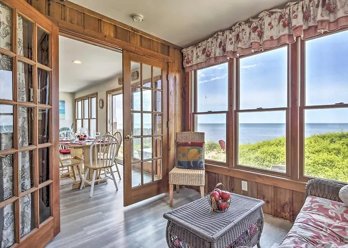 Oceanfront Gem W/ Sunroom & Fireplace In Cape Cod